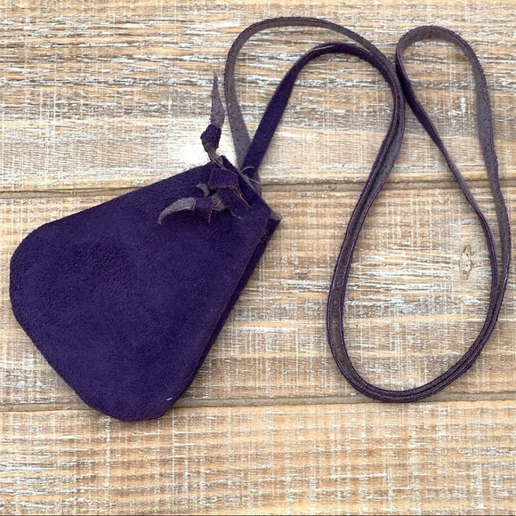 Interiors in Balance Jewelry - Medicine Pouch Necklace for Cherished Stones and Crystals - Purple
